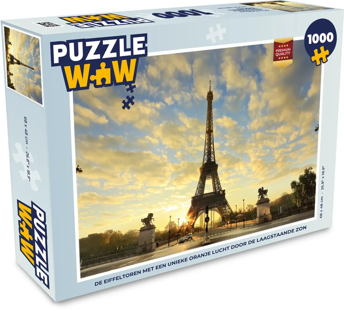 PuzzleWow Legpuzzel De Eiffeltoren 1000 Stuks