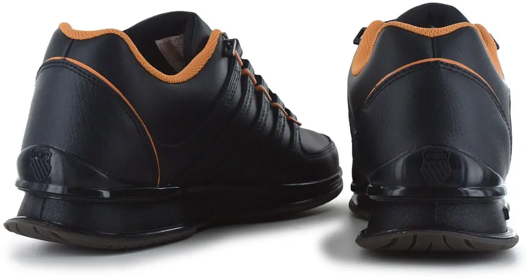 K-Swiss Rinzler heren sneaker sportschoen 01235-014-M zwart/orange - afbeelding 4 van 6