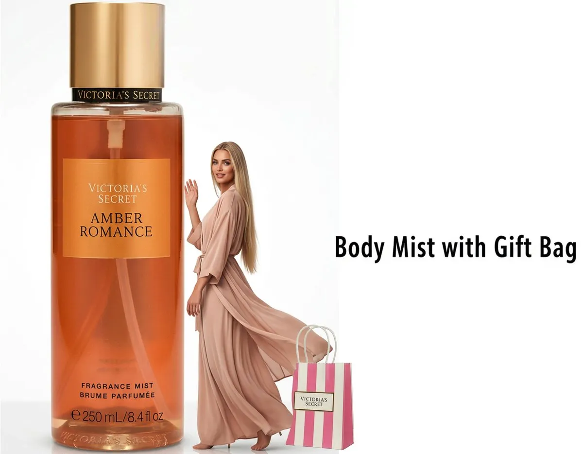 Victoria's Secret Amber Romance BodyMist 250ml - Incl. Geschenktas