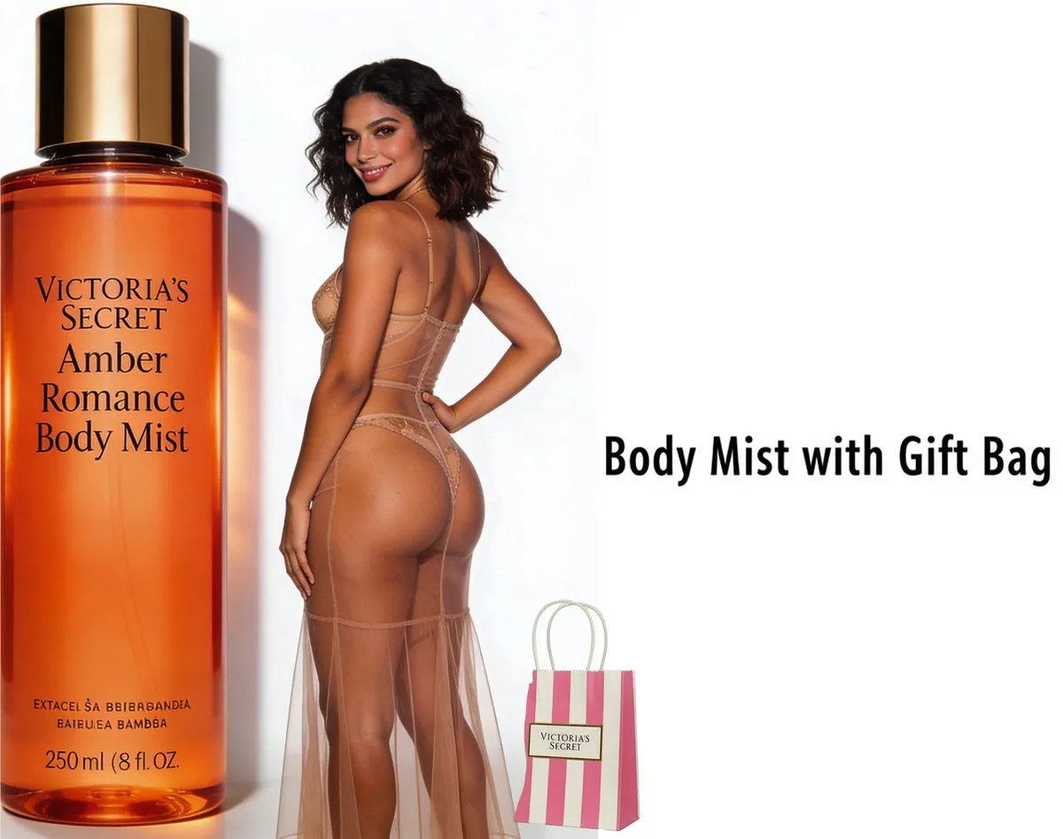 Victoria's Secret Amber Romance BodyMist 250ml - Incl. Geschenktas