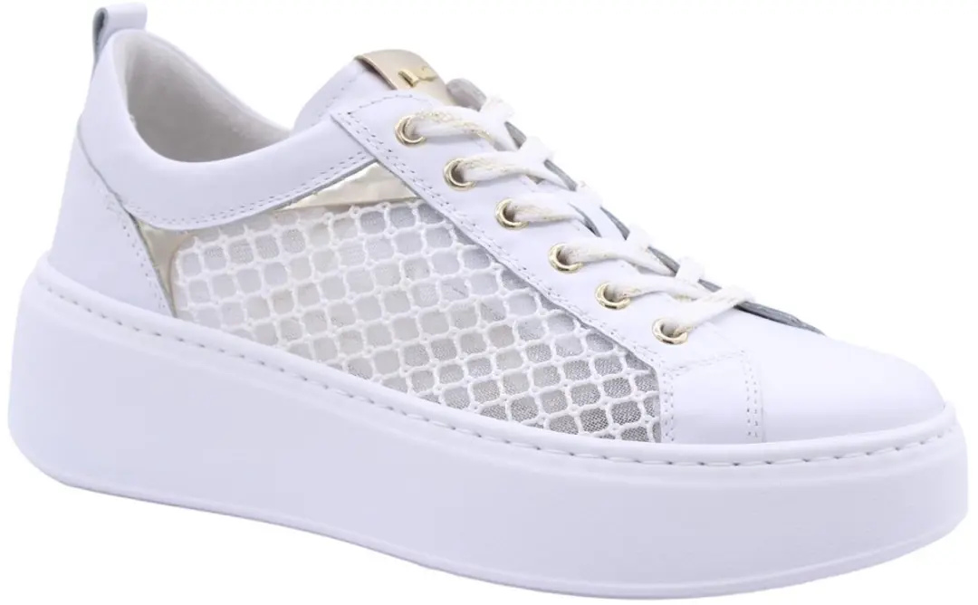 Nerogiardini Skipper T.Palladium Net Bian T.Brill Platino 6074 Sneaker
