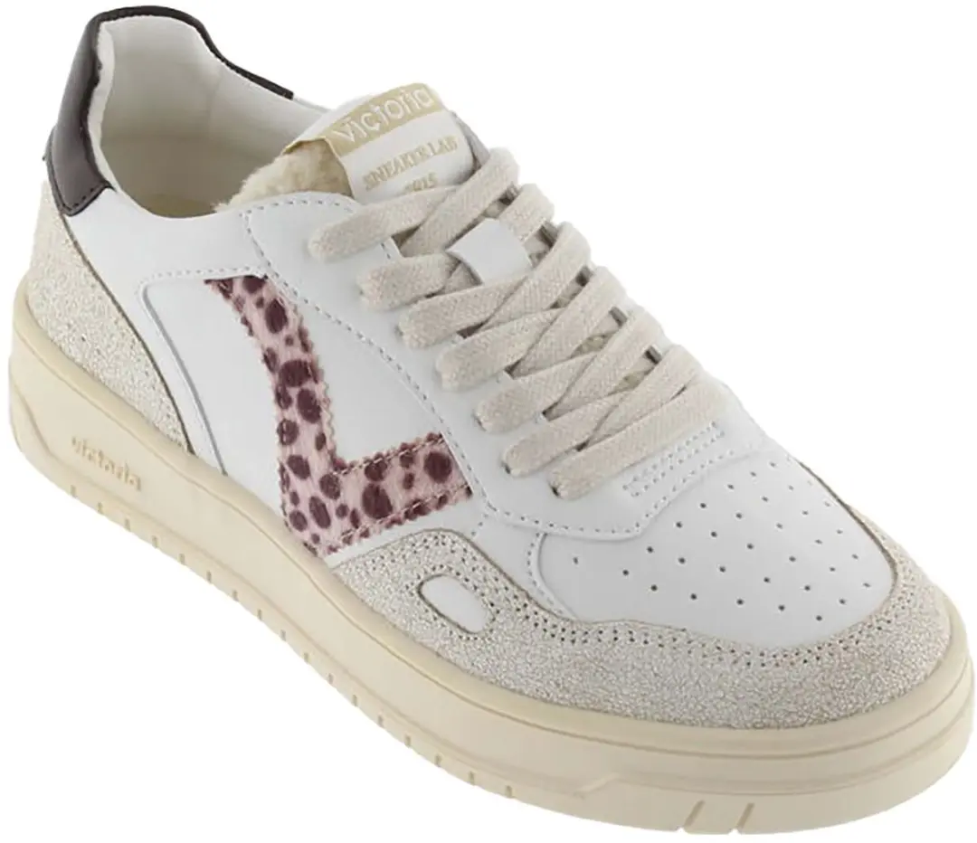 Victoria Seúl Effecto Lederen Sneakers Beige - afbeelding 5 van 5