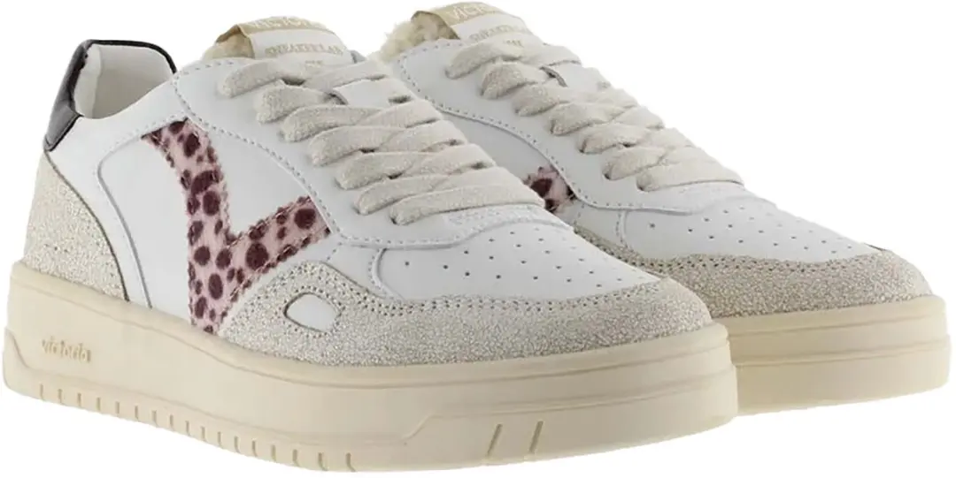 Victoria Seúl Effecto Lederen Sneakers Beige - afbeelding 3 van 5