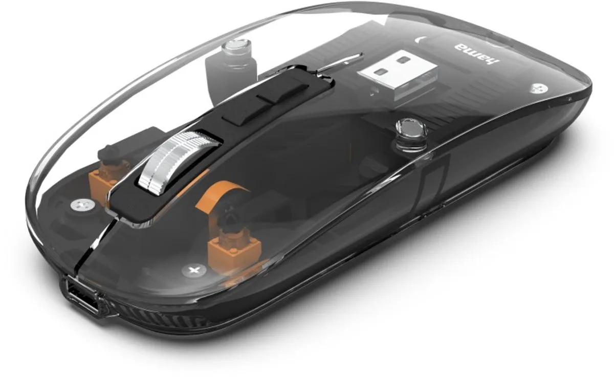 Hama WM-600 Optische Draadloze Muis - 5 Knoppen - 2.4GHz & Bluetooth