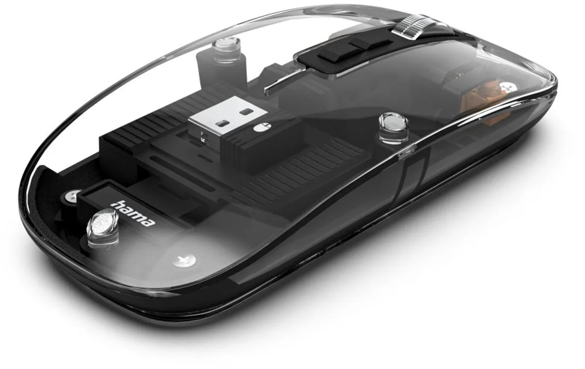 Hama WM-600 Optische Draadloze Muis - 5 Knoppen - 2.4GHz & Bluetooth
