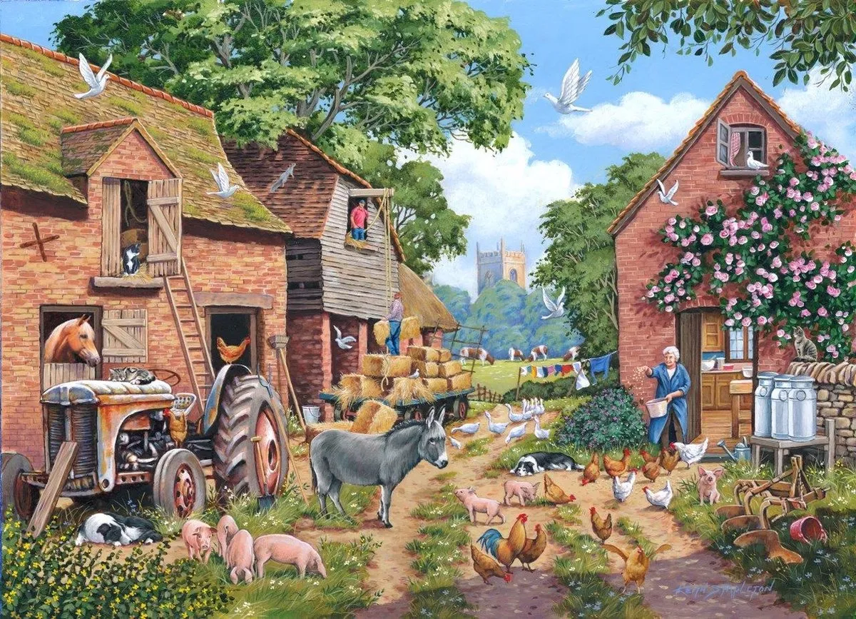 House Of Puzzles Farm Focus Puzzel 1000 Stuks HP0627