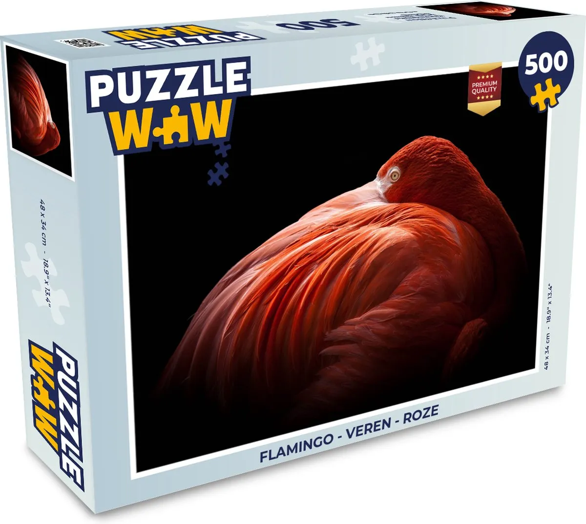 PuzzleWow Flamingo Legpuzzel 500 Stuks