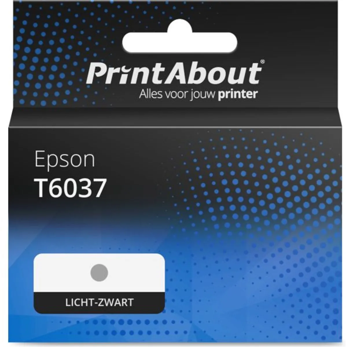 PrintAbout Epson T6037-PA Inktcartridge Lichtzwart XL