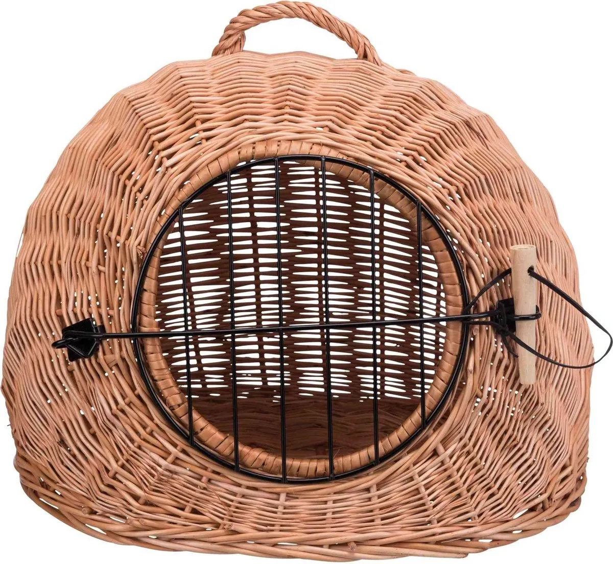 Trixie Rotan Kattenmand met deur - Ø50cm - Blauw