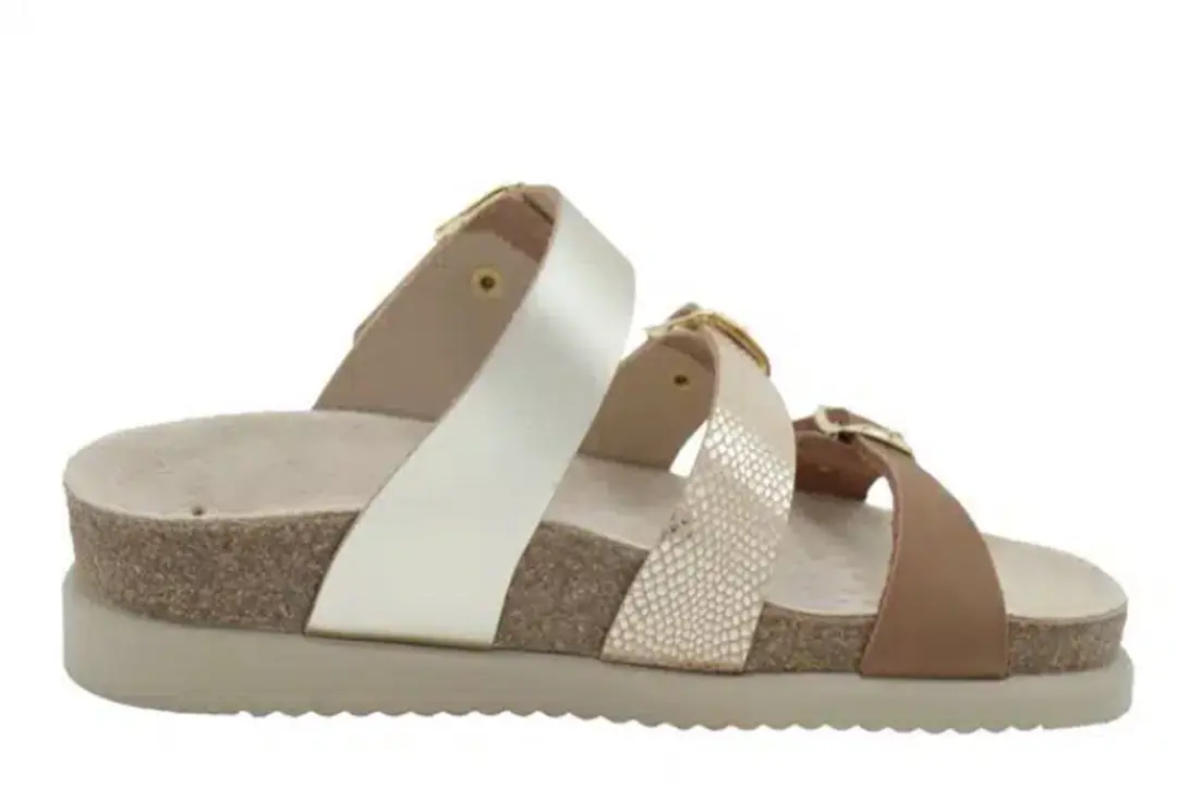 Mephisto Hyacinta Scratch Dames slippers 36 - Wit/beige - afbeelding 2 van 3