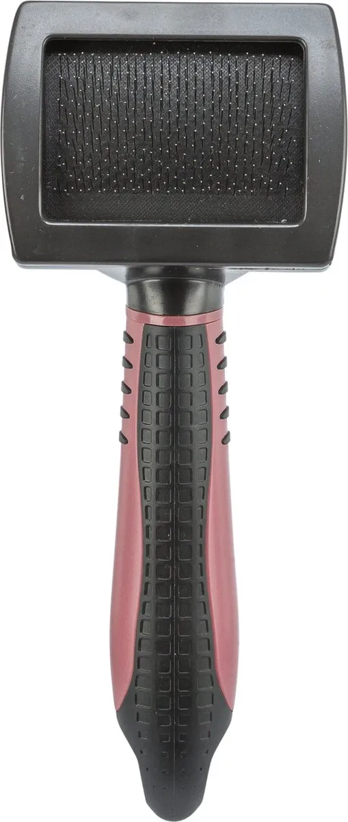 Trixie Slickerborstel Kunststof 16x7cm - Roze - afbeelding 2 van 3