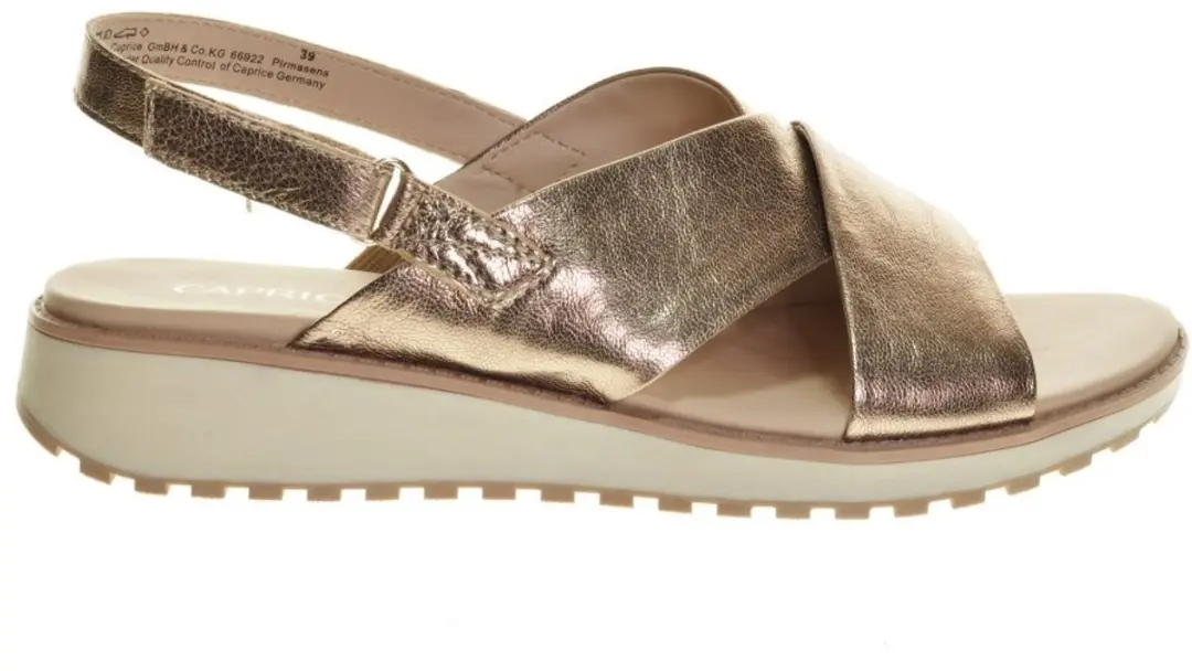 Taupe Metallic Sandalen Caprice maat 42