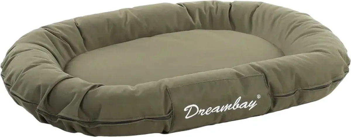 Flamingo Dreambay Hondenkussen Olijfgroen M - 80x60x14cm