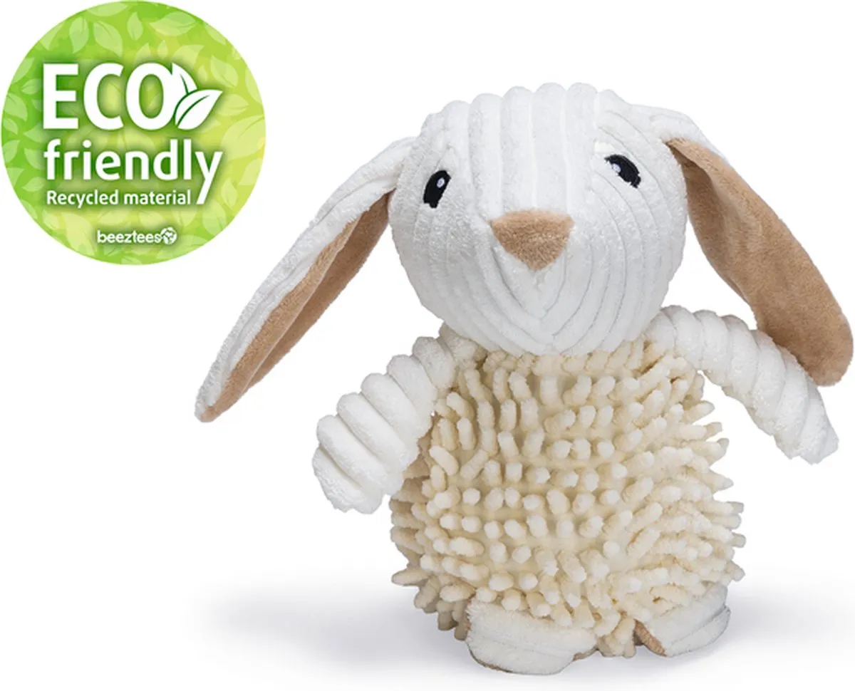 Beeztees Eco Konijn Jenno Hondenknuffel 21cm
