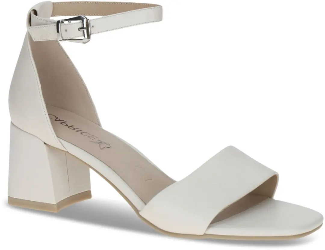 Caprice 9-28303-46 Dames Sandalen - Wit - Breedte 170