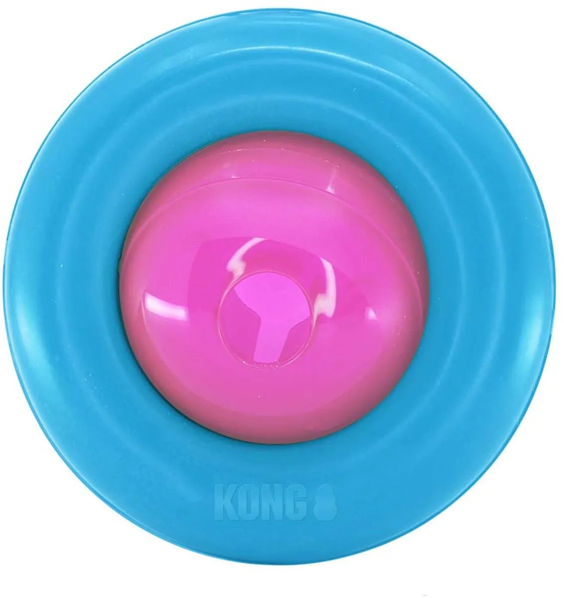 KONG Gyro Puppy Voetbal Assorti S - Blauw/Rood