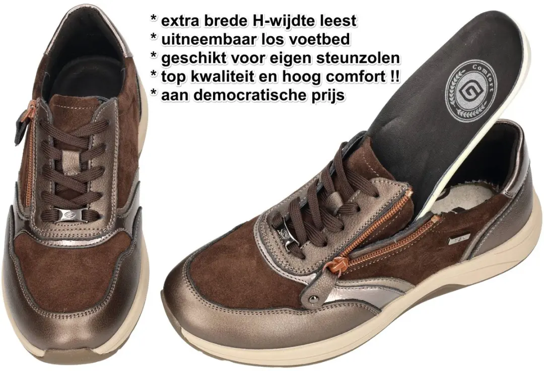 G-comfort R-5189-1BC Sneakers - Bruin - afbeelding 6 van 6