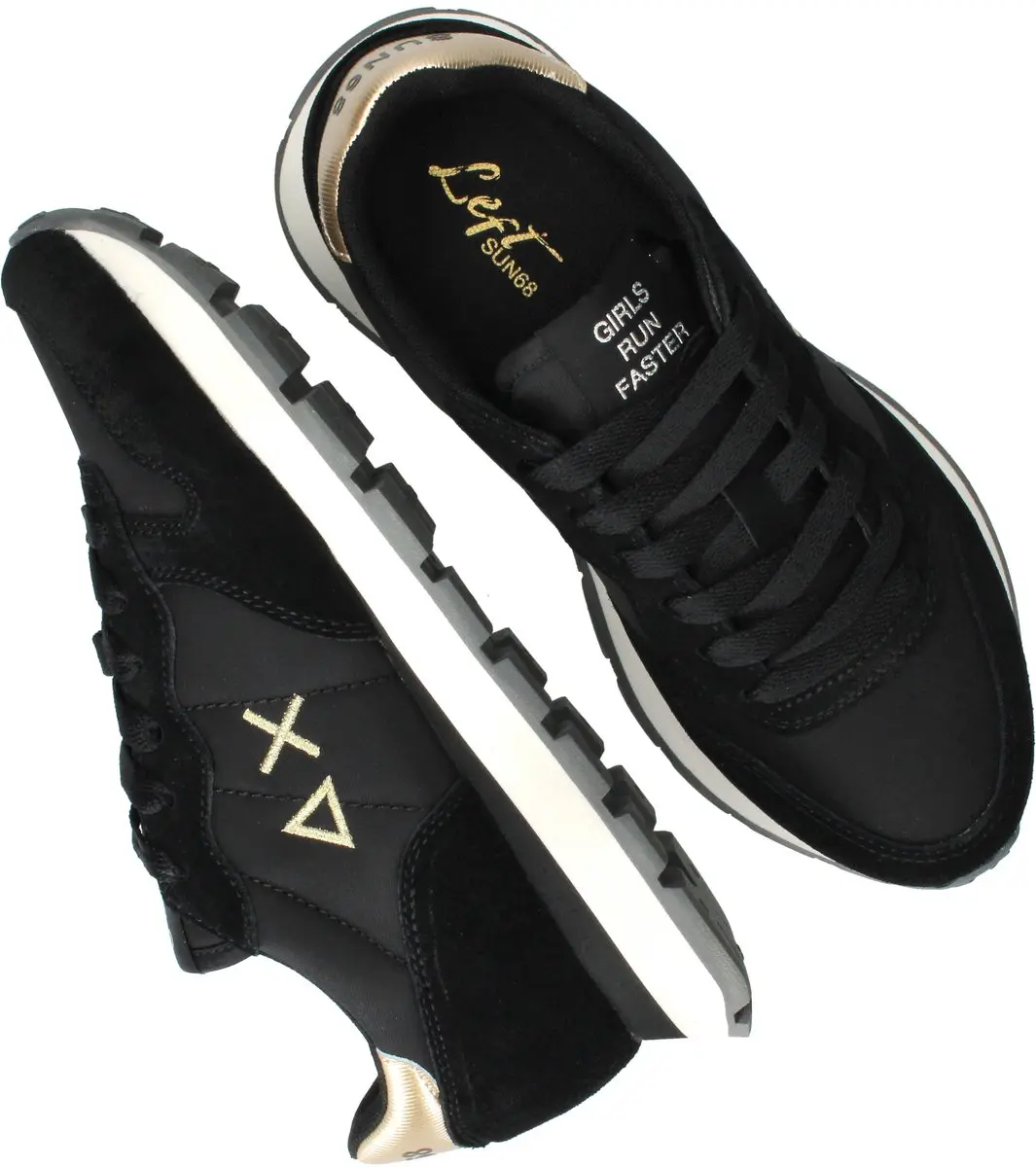 Sun68 Ally Solid Nylon Sneakers - Zwart 37 - afbeelding 6 van 6