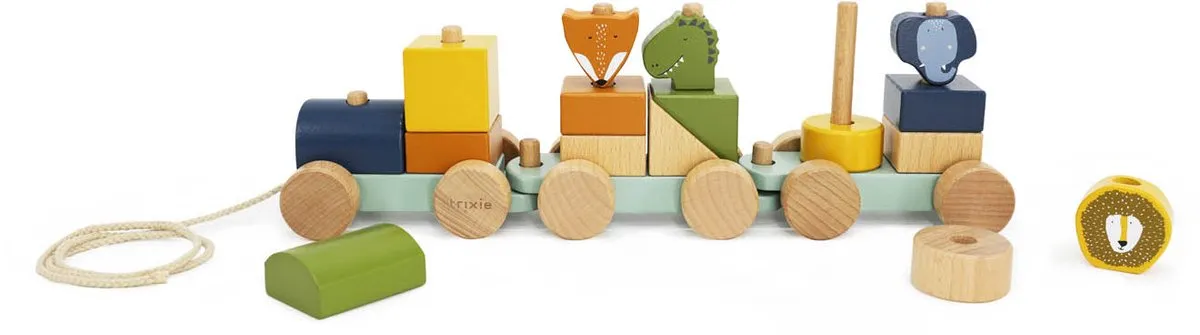 Trixie Houten Dierentrein 18m+ - FSC Multicolor