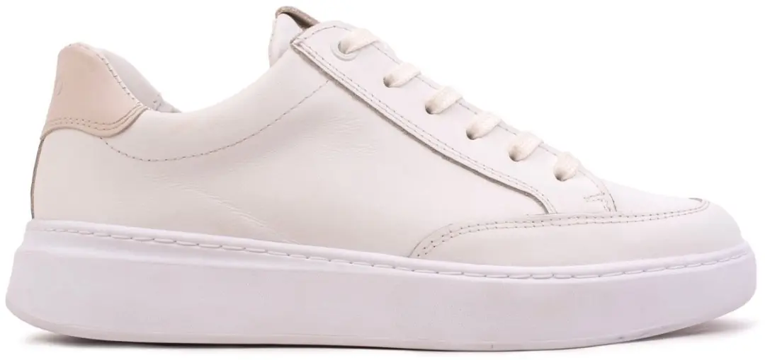 Omnio retro sneakers dames wit leer