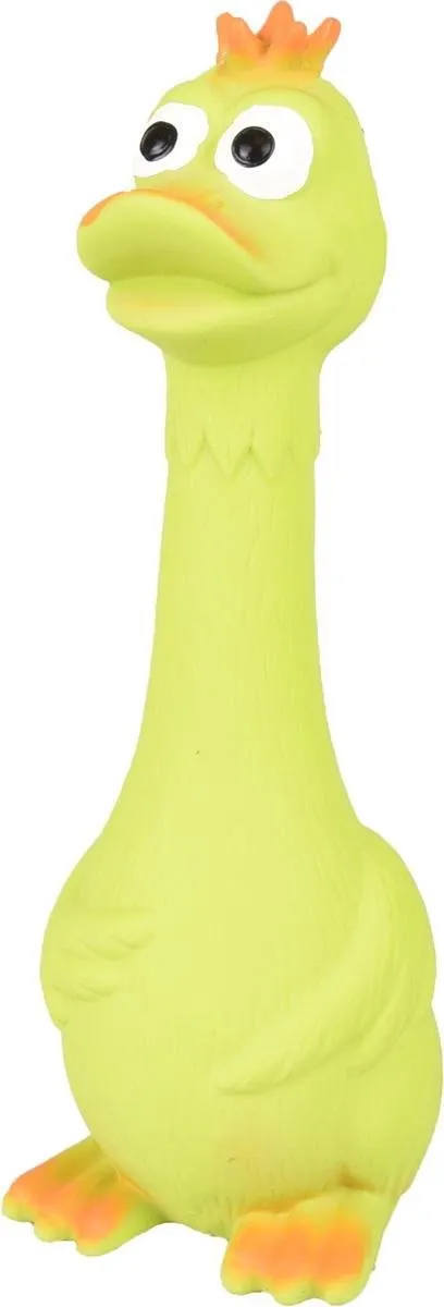 Flamingo Hondenspeelgoed Latex Eend Geel