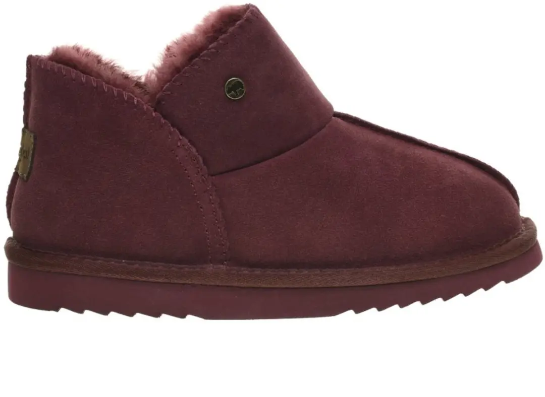 Warmbat Willow Port Bordo Wollen Damespantoffel maat 37