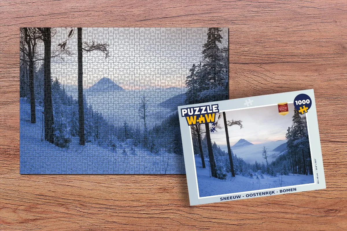 PuzzleWow Oostenrijk Bomen Legpuzzel 1000 Stuks - Multicolor