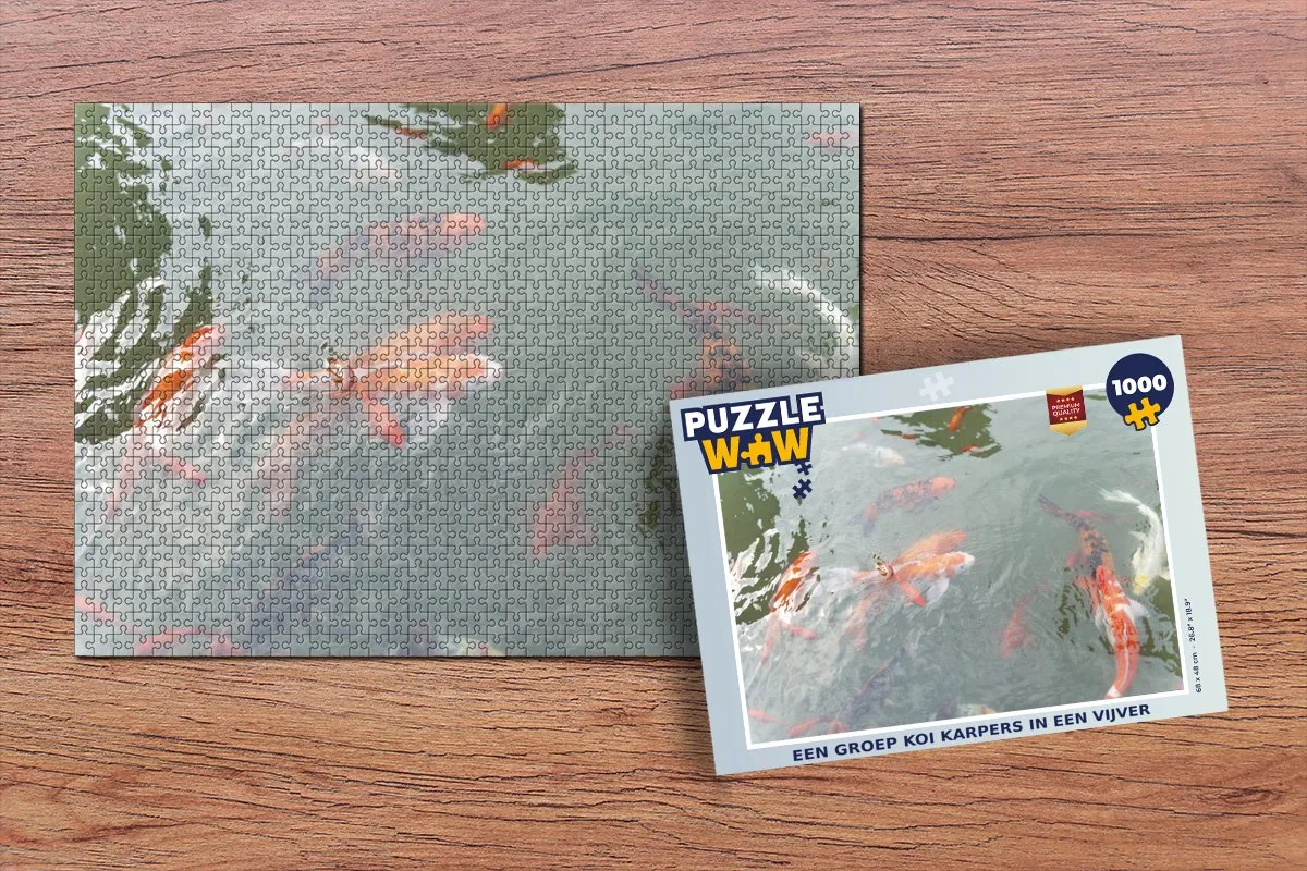 PuzzleWow Legpuzzel Koi Karpers 1000 Stuks - Multicolor
