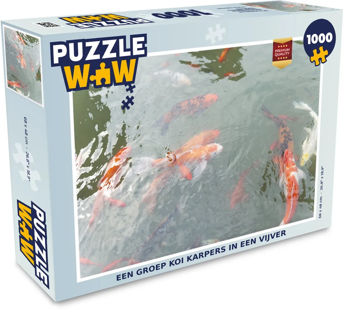 PuzzleWow Legpuzzel Koi Karpers 1000 Stuks