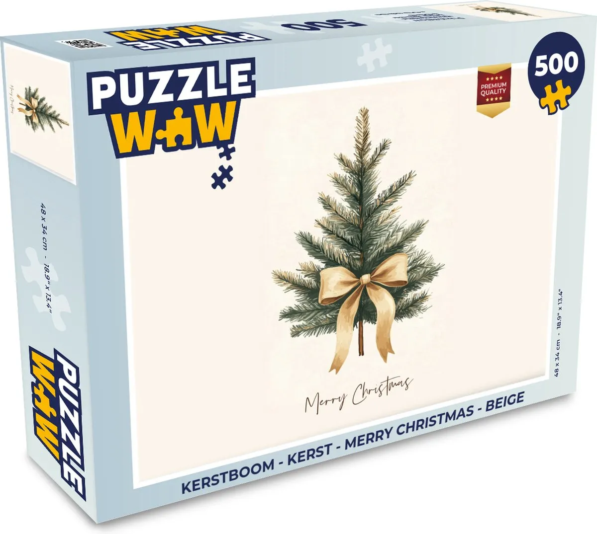 PuzzleWow Kerstboom Legpuzzel 500 Stuks