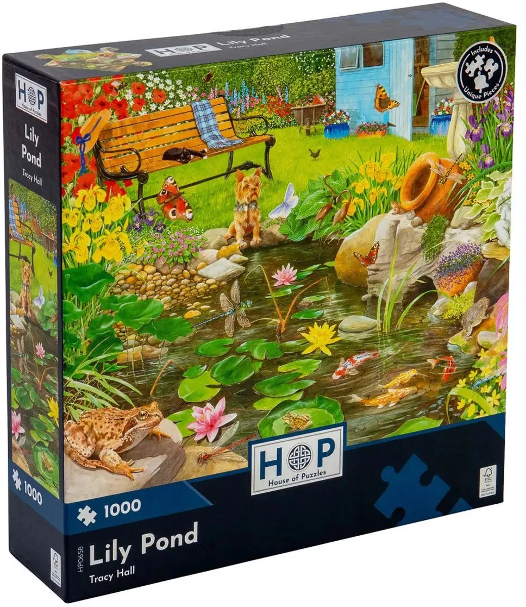 House Of Puzzles Lily Pond Puzzel 1000 Stuks - HP0658 Multicolor
