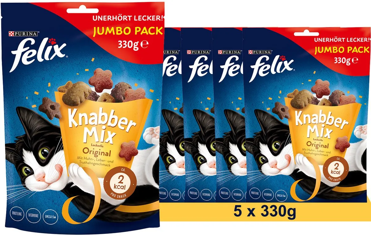 Felix Knabber Mix Original Kattensnacks