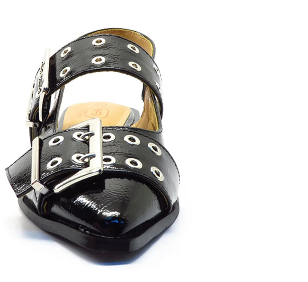 Shoecolate Zwart slingback 1.15.52.500 black ZWART