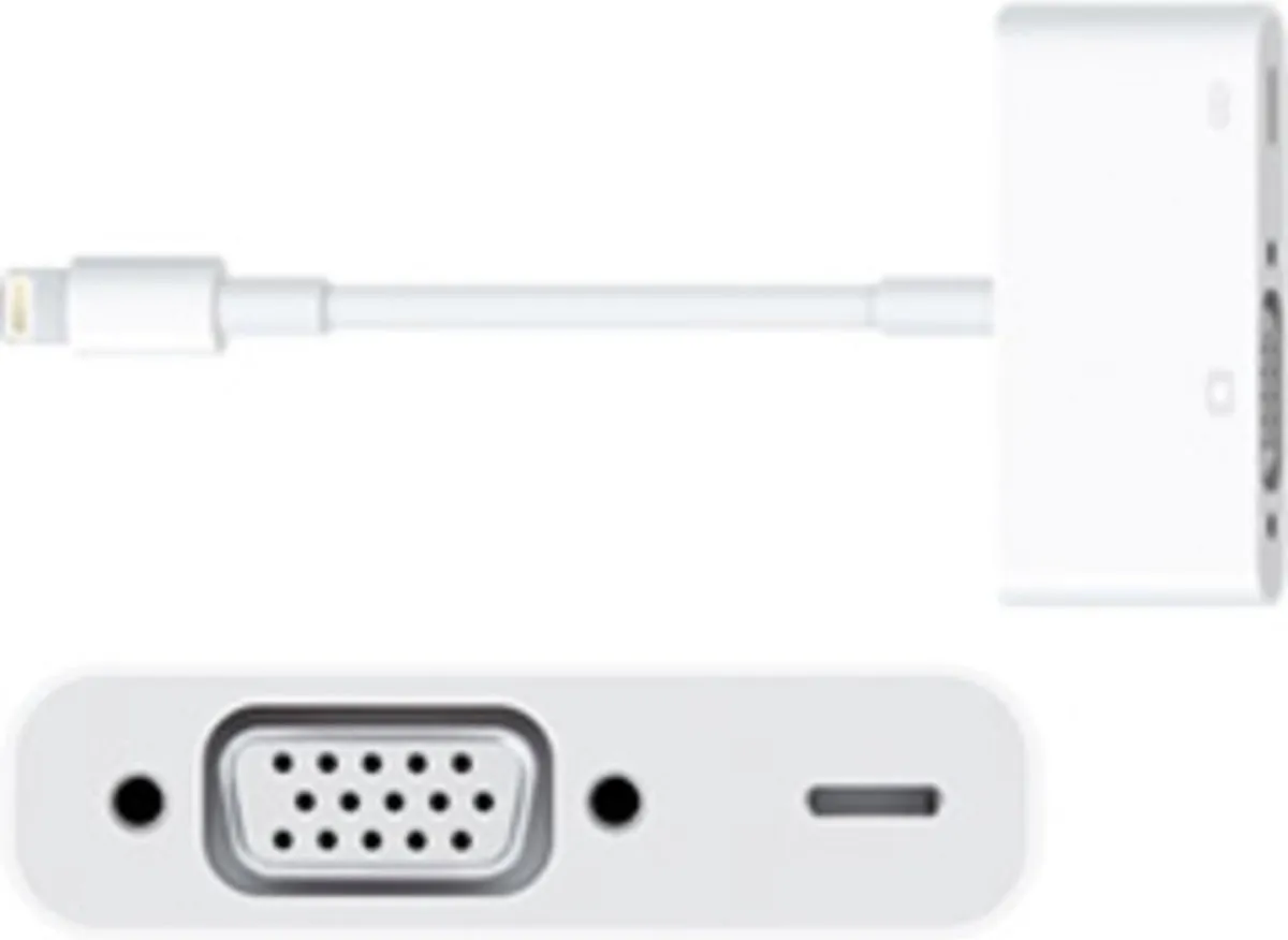 Apple Lightning naar VGA Adapter MD825ZM-A - Wit