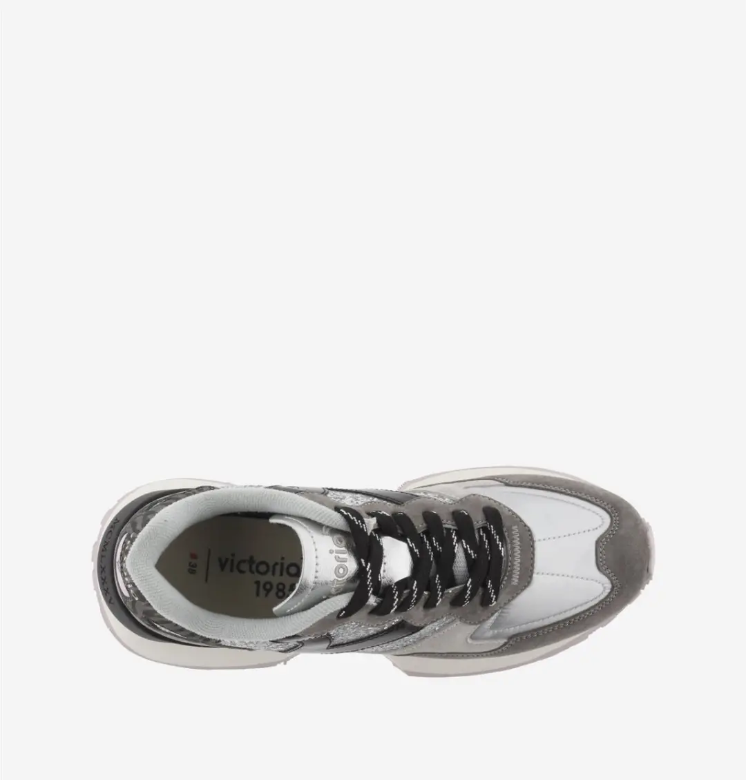Victoria Rush Dames sneakers grijs/zilver/zwart - afbeelding 5 van 5