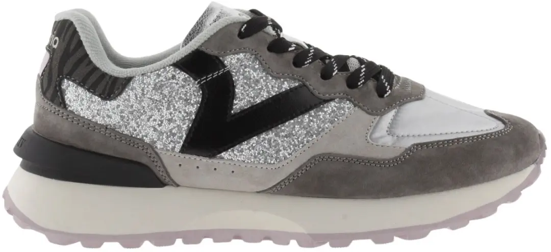 Victoria Rush Dames sneakers grijs/zilver/zwart