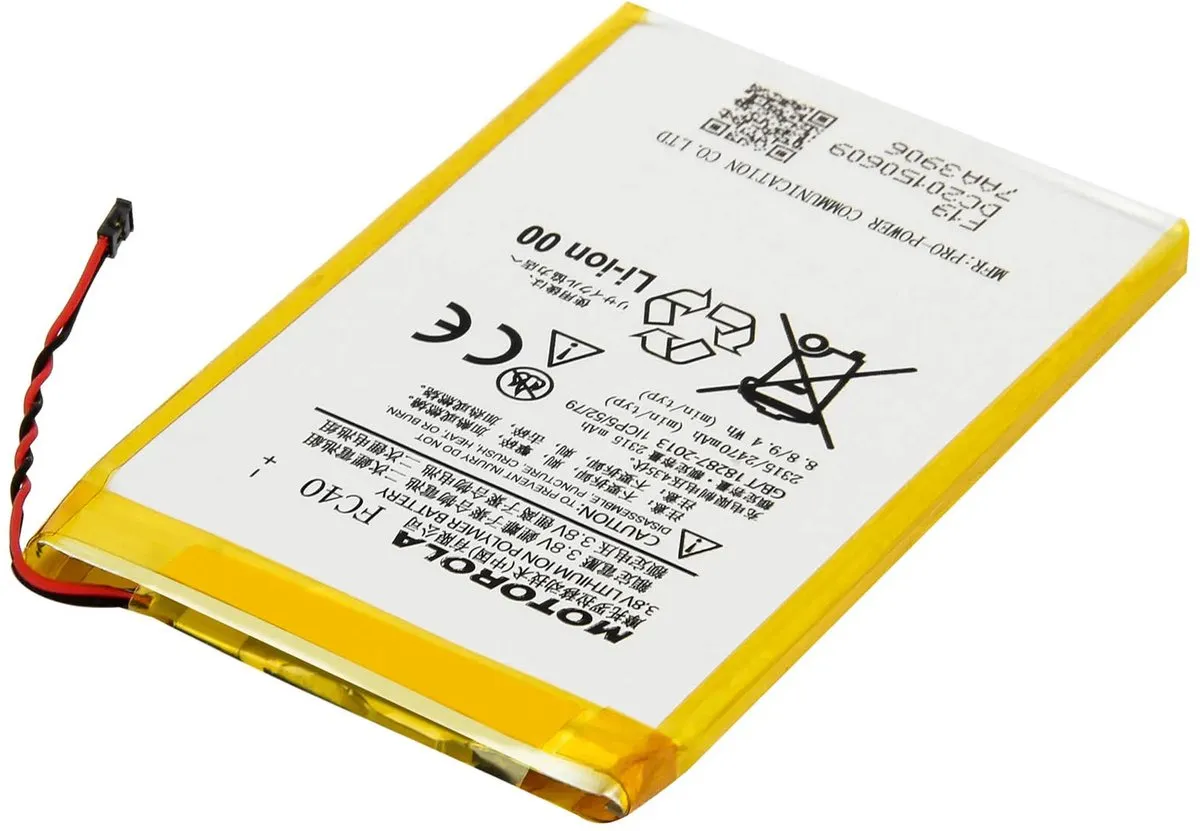Motorola FC40 Originele Batterij 2470mAh - Grijs
