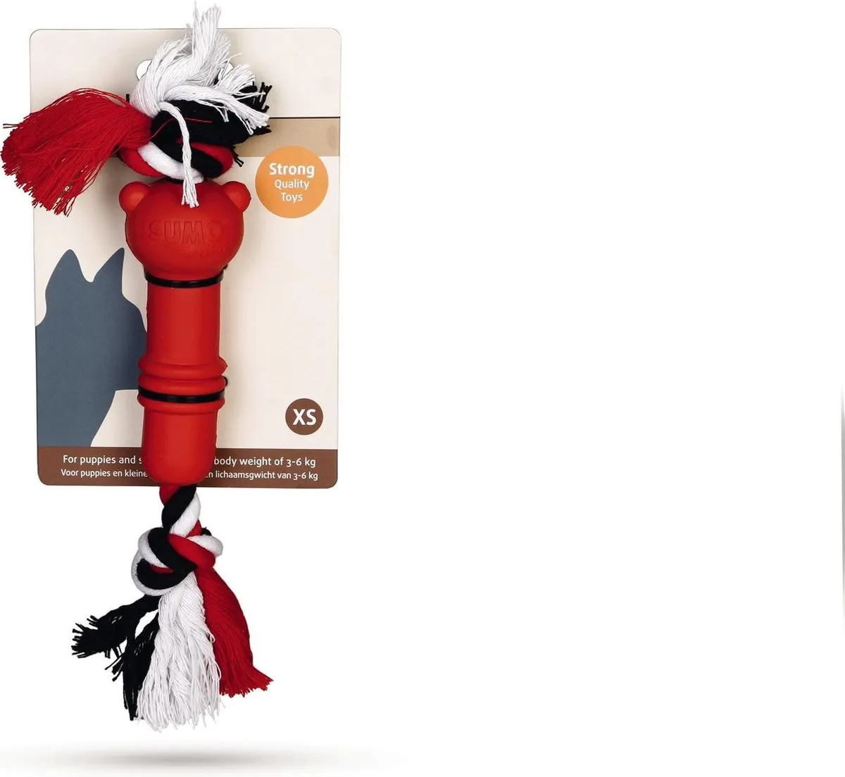 Beeztees Sumo Mini Fit Hondenspeelgoed - Rood
