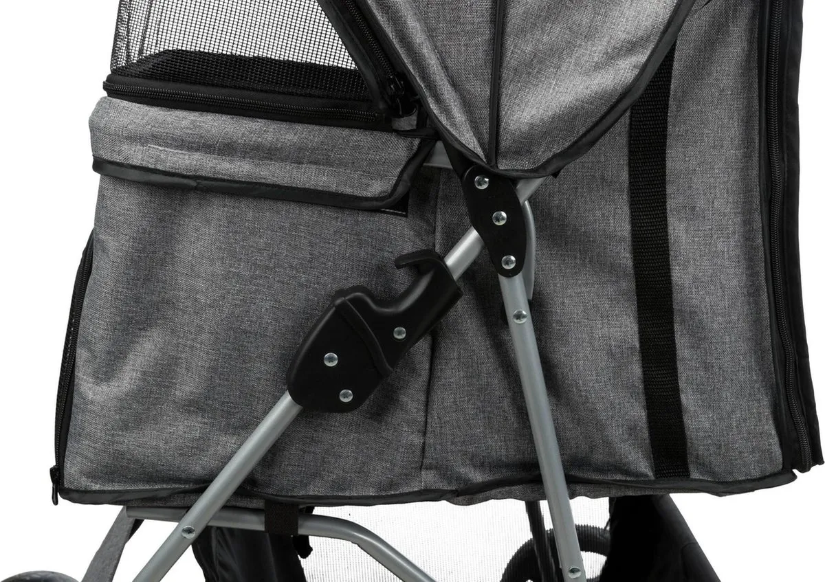 Trixie Hondenbuggy Inklapbaar - Grijs - 15 kg