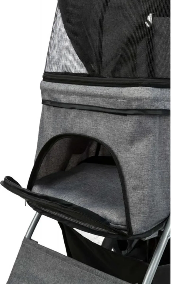 Trixie Hondenbuggy Inklapbaar - Grijs - 15 kg