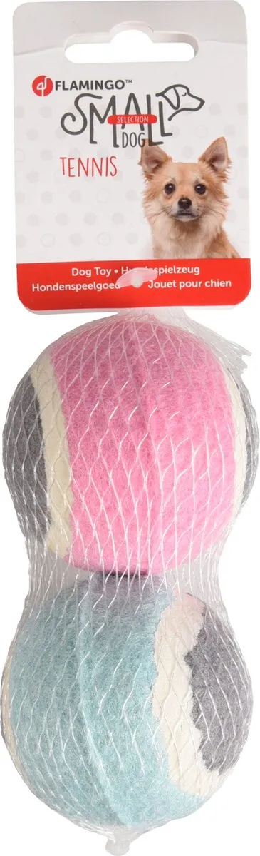 Flamingo Dog Tennisbal - 2 Stuks