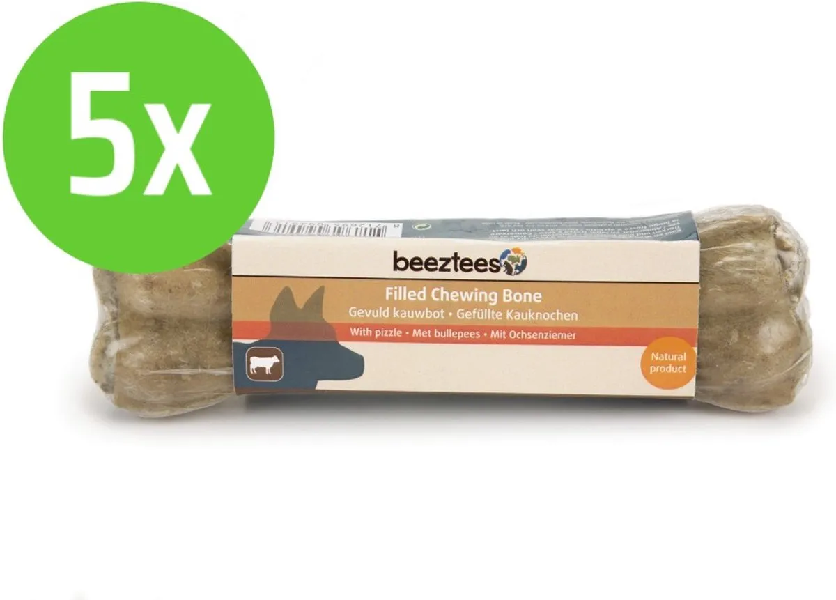 Beeztees Gevuld Kauwbot Bullepees 15cm