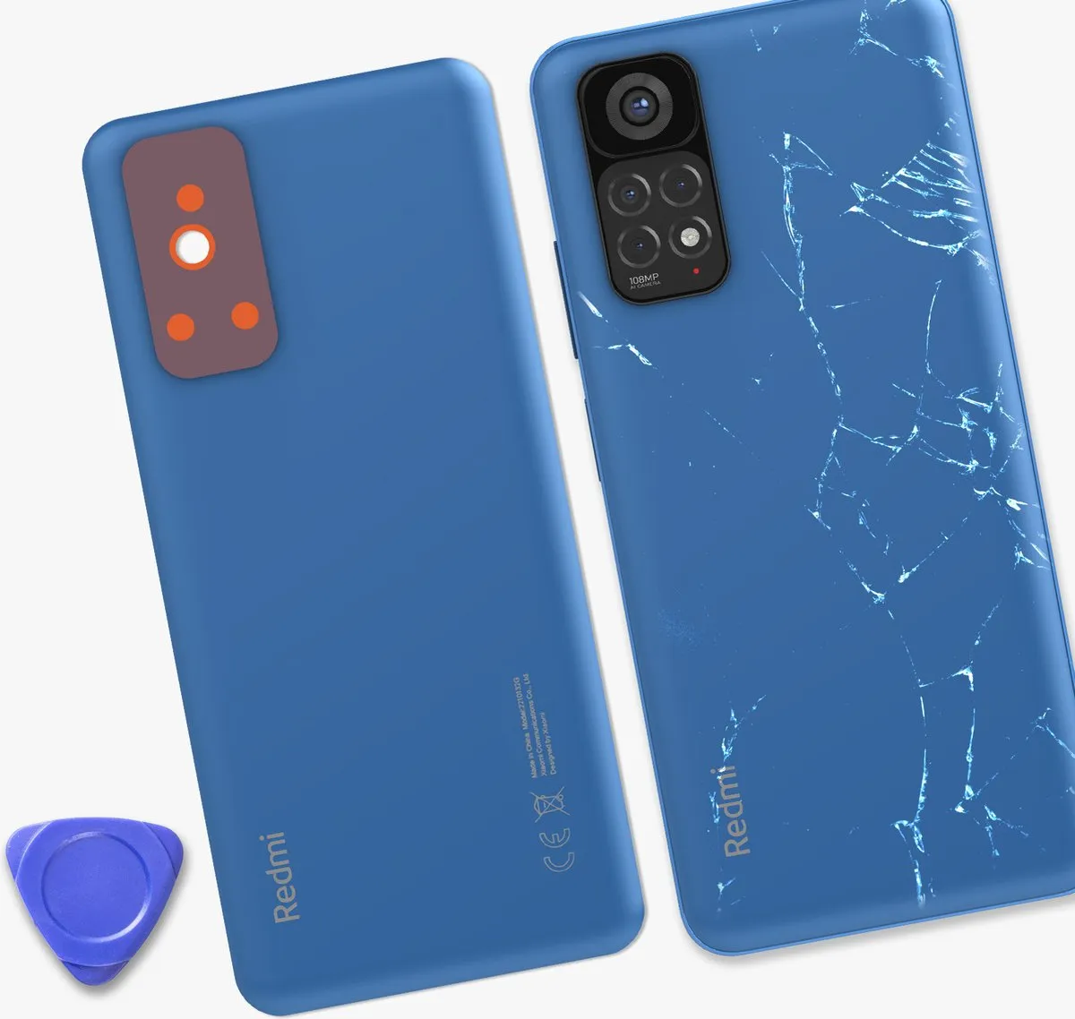Xiaomi Redmi Note 11S 4G Achterglas - Blauw