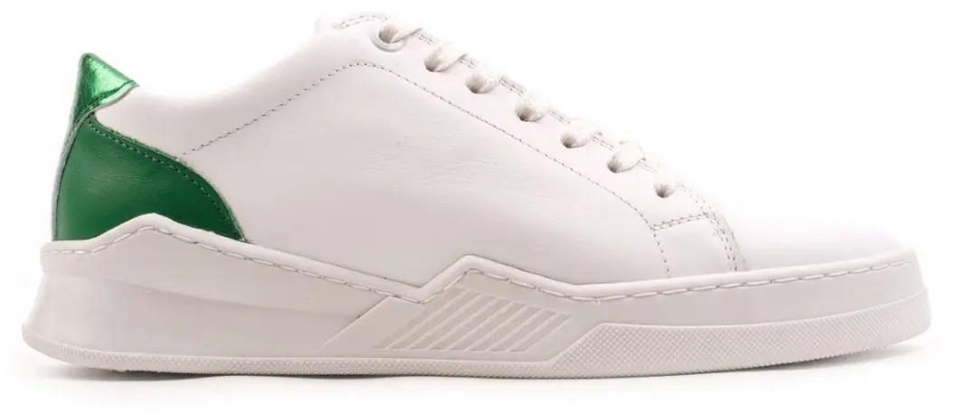 Omnio spencer city sneakers dames wit/groen leer