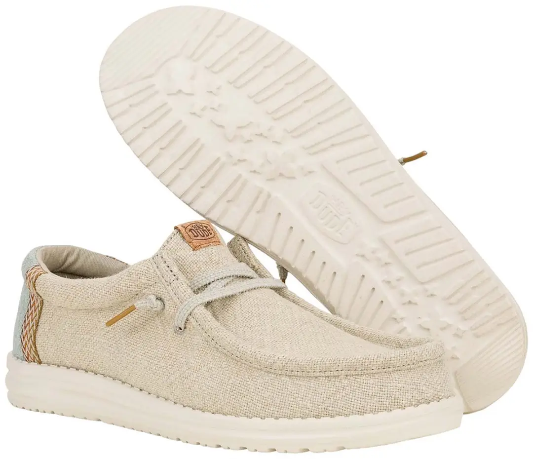 Hey Dude Wally Jute Klassieke Schoenen Grijs
