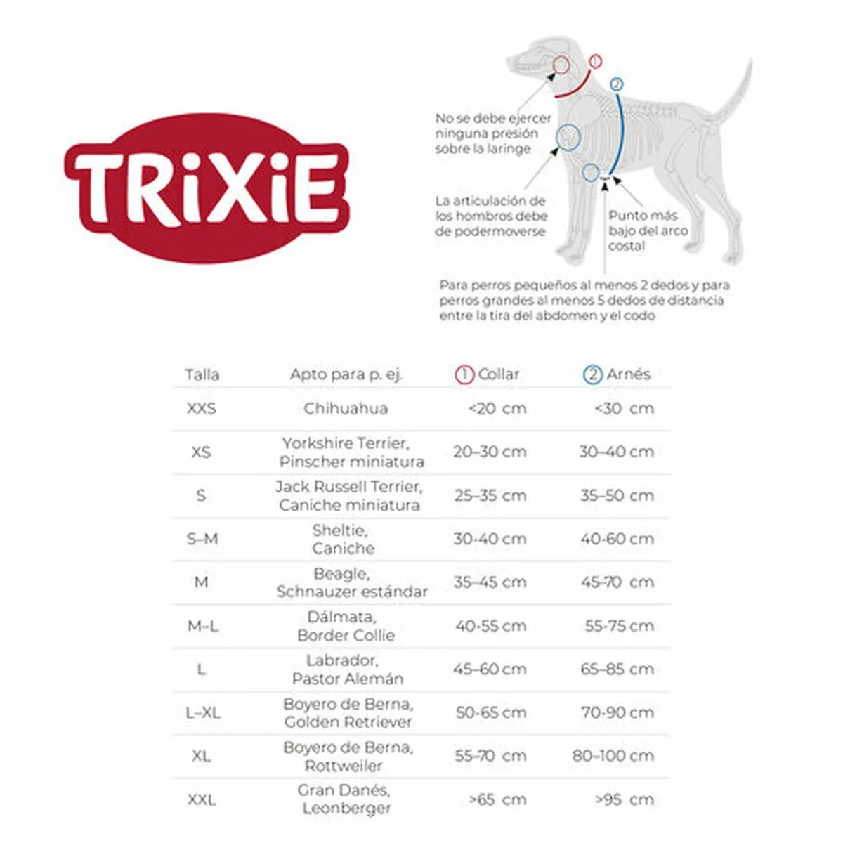 Trixie Premium Halsband Hond Extra Breed 53-62cm - Rood/Grijs Grafiet - afbeelding 4 van 4