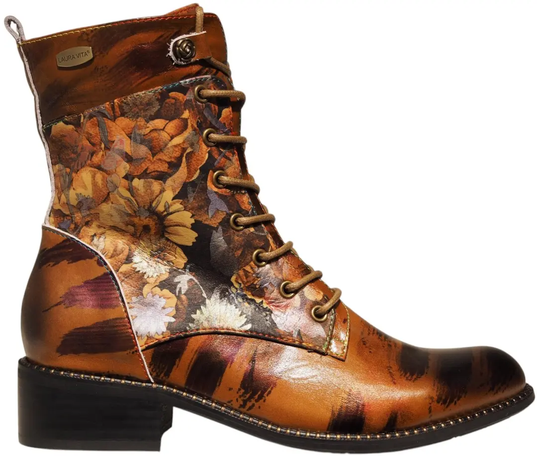 Laura Vita Alice 84 Camel Cognac/Naturel veterbootje