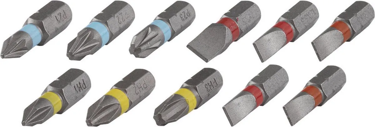 Wolfcraft Bit-Set PH/PZ 12-delig - 2445000