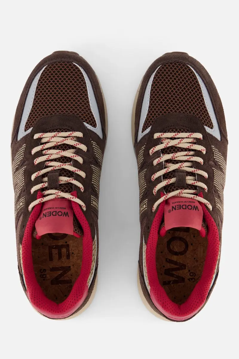 Woden Rigmor Open Mesh Sneakers bruin - afbeelding 5 van 6