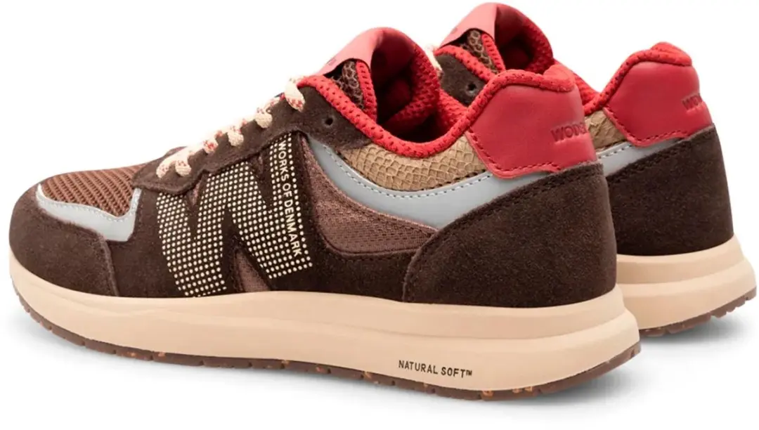 Woden Rigmor Open Mesh Sneakers bruin - afbeelding 4 van 6